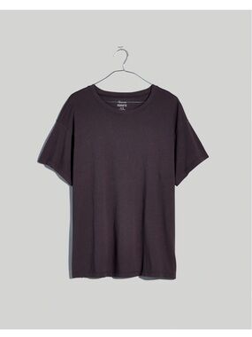 Madewell Women’s Softfade Cotton Oversized Tee - Charcoal